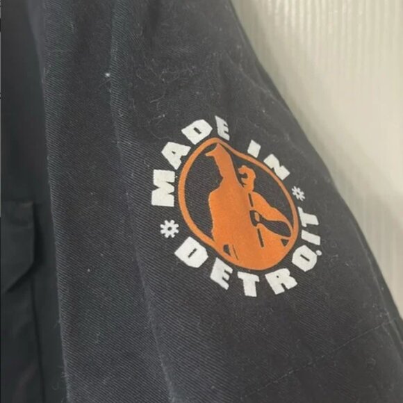 Dickies Made in Detroit Tigers Button Down mechanic Work Shirt 2XL - Picture 3 of 6